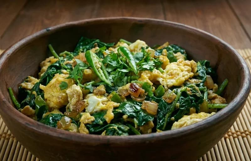 Kosu Xaak logot Koni, Steamed Basmati Rice and Mati Dail - Recipe 1