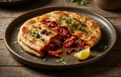 Laal Maas Paratha