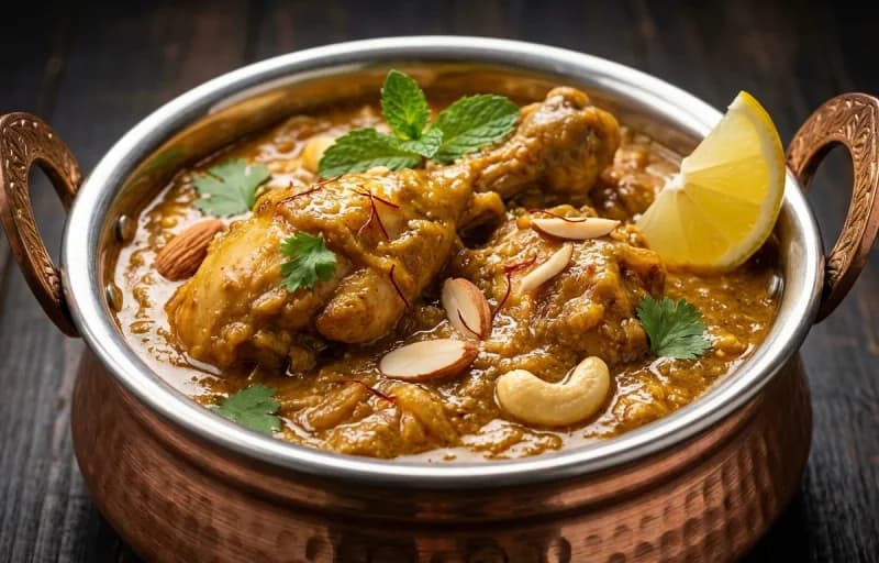 Lagan ka Murgh with Butter Naan - Recipe 1