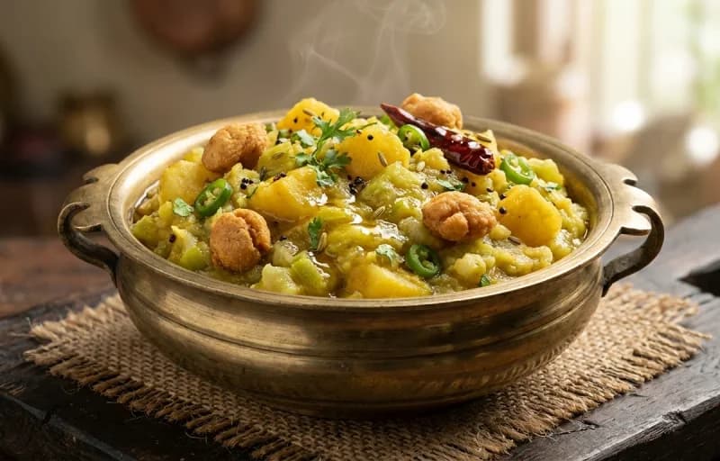 Ruti, Lau Ghonto and Bori Bhaja - Recipe 2