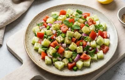 Lemon Cucumber Kachumber