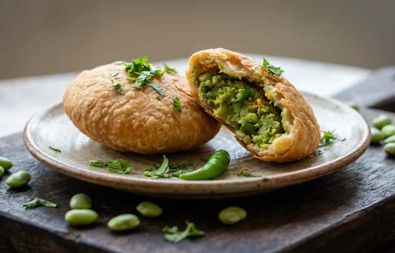 Lilva Kachori with Tamarind Chutney - Recipe 1