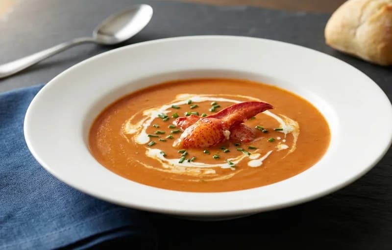 Lobster Bisque with Garlic Crostini - Recipe 1