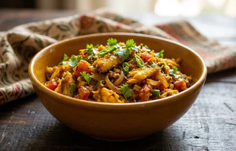 Loitta Maacher Jhuri, Steamed Basmati Rice and Dal Tadka - Recipe 1