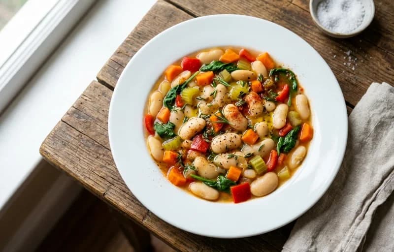 White Bean and Vegetable Mix with Lemon-Herb Vinaigrette - Recipe 1