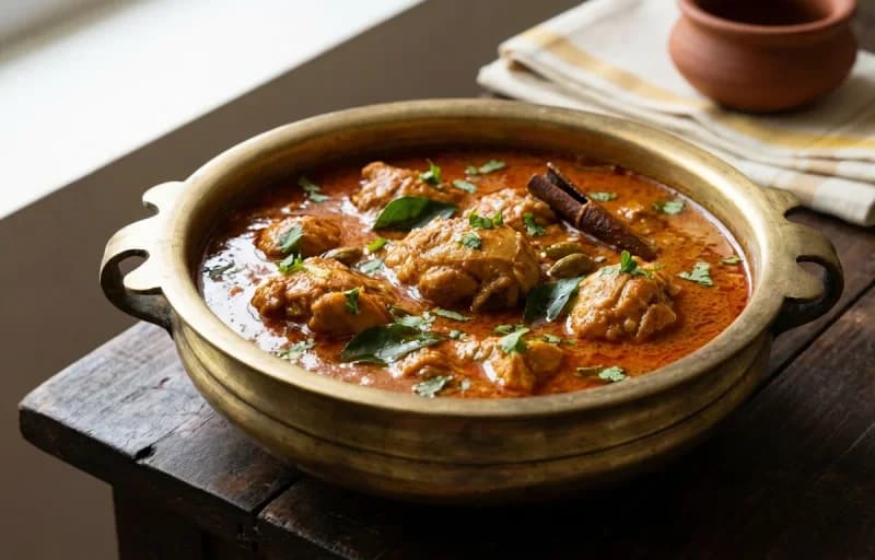 Malabar Chicken Curry with Steamed Basmati Rice - Recipe 1