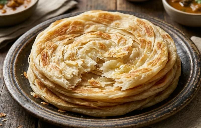 Hyderabadi Scrambled Eggs with Malabar Parotta - Recipe 2