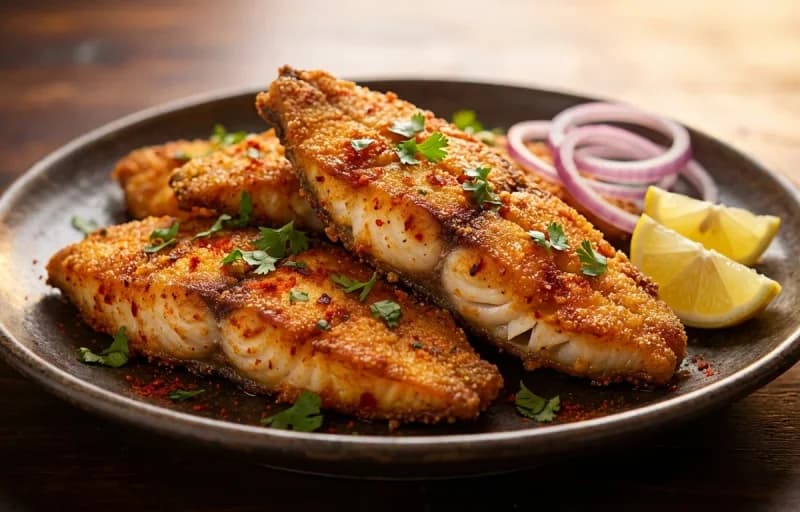 Malvani Fish Fry, Jowar Bhakri and Sol Kadhi - Recipe 1