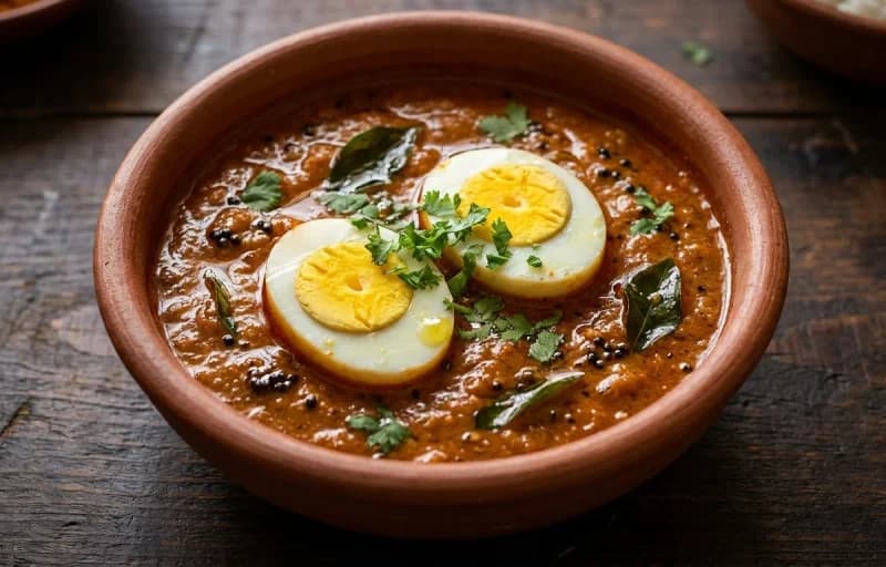 Mangalorean Egg Curry with Ghee Rice - Recipe 1