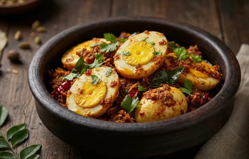 Mangalorean Egg Sukka with Goan Sanna - Recipe 1