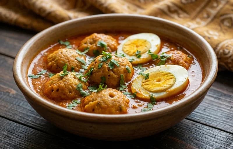 Mangodi Sabzi with Egg with Chapati - Recipe 1