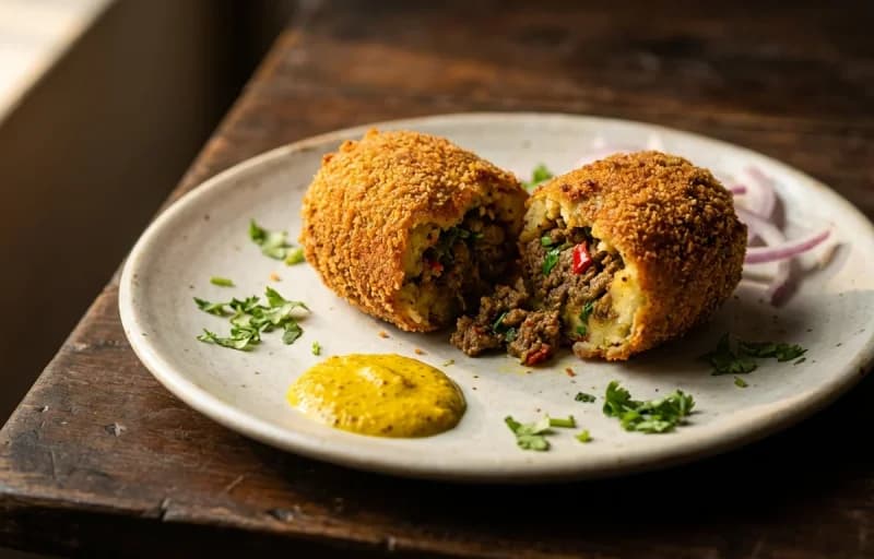 Mangsher Chop, Pauruti and Bengali Kasundi - Recipe 1