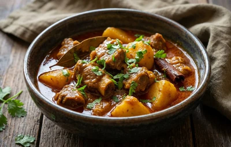 Mansa Aloo Jhola with Bihari Arna - Recipe 1