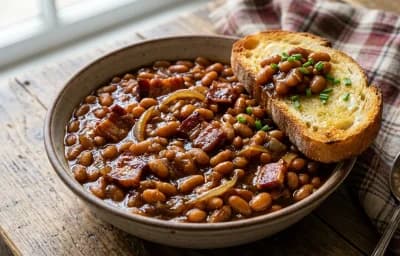 Maple Baked Beans on Toast