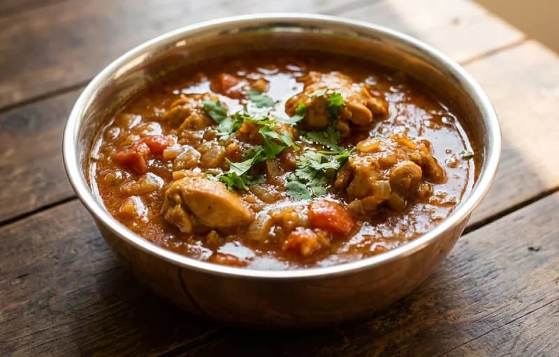 Marghi nu Khatu Shaak with Sada Bhaat - Recipe 1