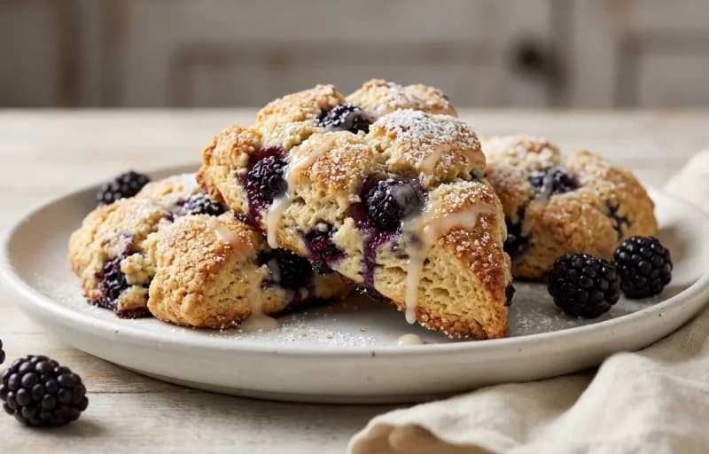 Marionberry Scones, Clotted Cream and Filter Coffee - Recipe 1