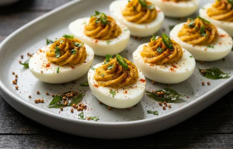 Masala Deviled Eggs