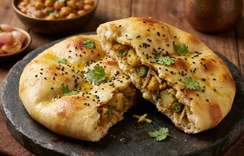 Masala Kulcha with Safed Chole - Recipe 1