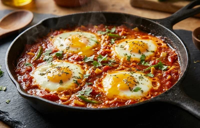 Masala Shakshuka with Garlic Toast - Recipe 1