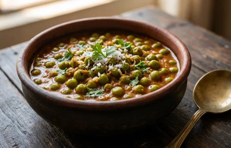 Matar Usal with Ladi Pav - Recipe 1