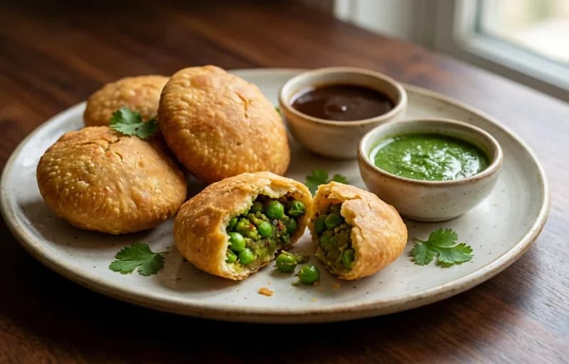Mattar ki Kachori with Aloo Tamatar Sabzi - Recipe 1