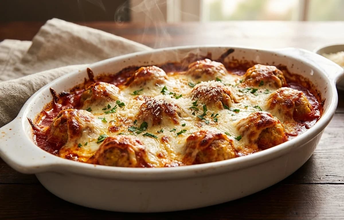 Meatball Parmesan Casserole