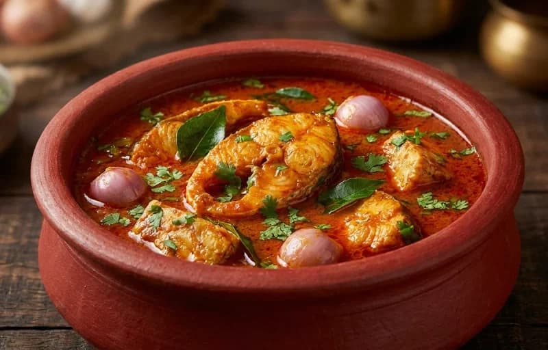 Idli with Meen Kozhambu - Recipe 2