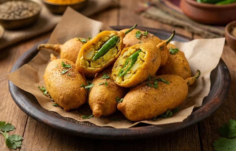 Mirchi Bhaji, Ladi Pav and Masala Chai - Recipe 1