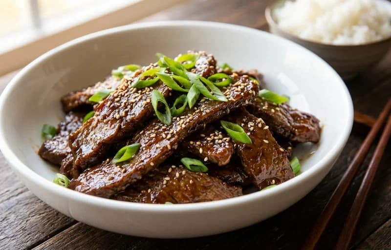 Mongolian Beef, Scallion Pancakes and Hot and Sour Soup - Recipe 1