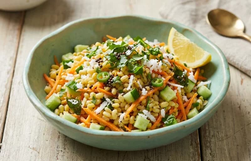 Chitranna, Moong Dal Kosambari and Urad Dal Papad - Recipe 2