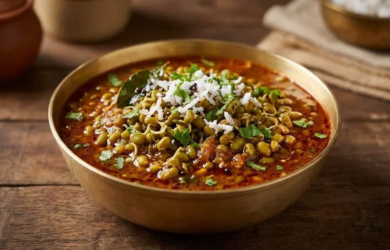 Moongachi Gathi, Chapati and Kachumber Salad - Recipe 1