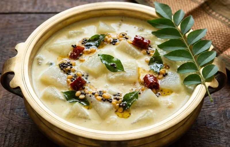 Steamed Basmati Rice, Mor Kulambu, Muttai Poriyal and Beetroot Poriyal - Recipe 2