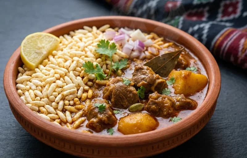 Mudhi Mansa with Onion Fritters - Recipe 1