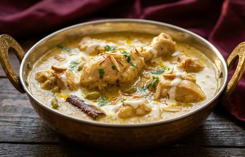 Mughlai Chicken with Saffron Sheermal - Recipe 1