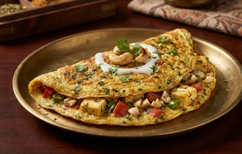 Mughlai Omelette with Khamiri Roti - Recipe 1