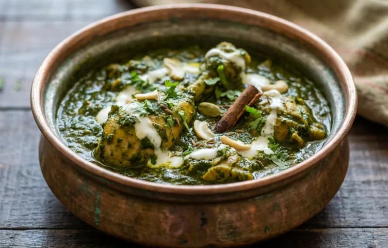 Murgh-e-Subz, Phulka and Boondi Raita - Recipe 1