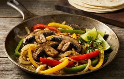 Mushroom and Bell Pepper Fajitas