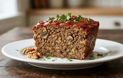Mushroom and Lentil Loaf