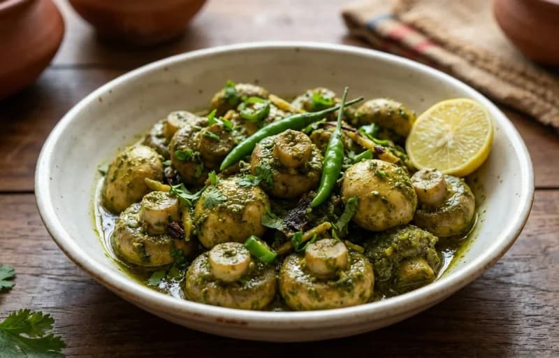 Goan Poee Bread with Mushroom Cafreal - Recipe 2