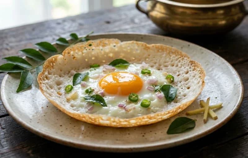 Mutta Appam with Kerala Vegetable Stew - Recipe 1