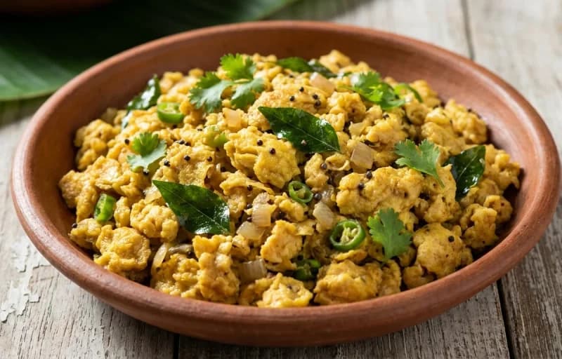 Kerala Puttu with Mutta Chikkiyathu - Recipe 2