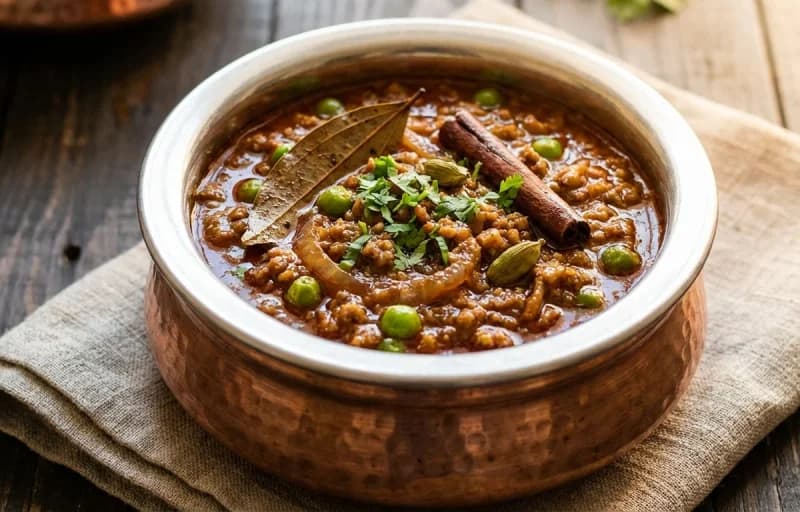 Mutton Keema Masala with Ruti - Recipe 1