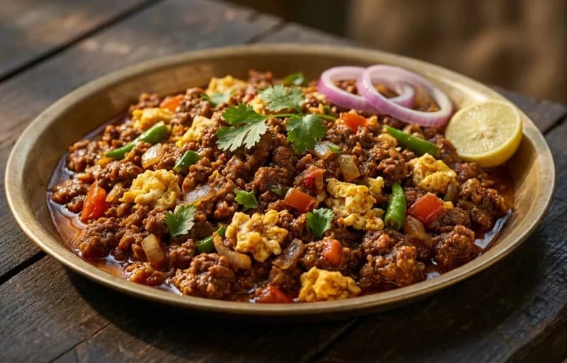 Mutton Kheema Ghotala with Ladi Pav - Recipe 1