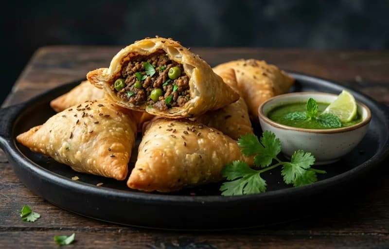 Mutton Kheema Samosa