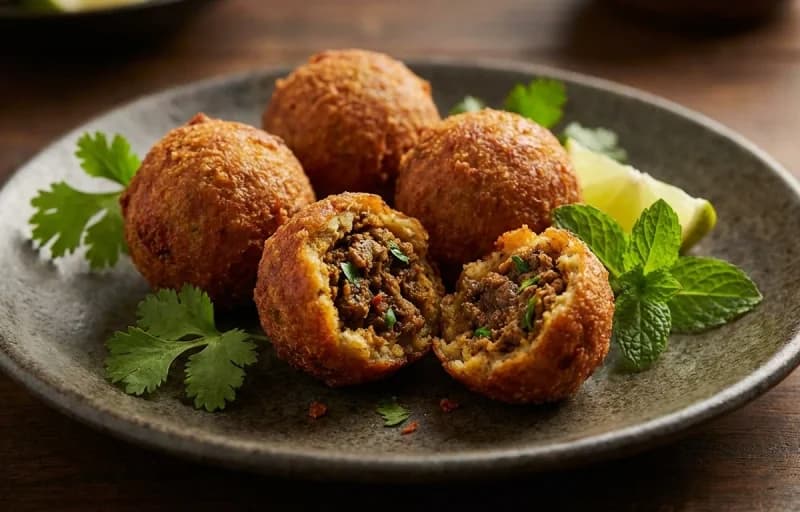 Mutton Kola Urundai with Ghee Rice - Recipe 1