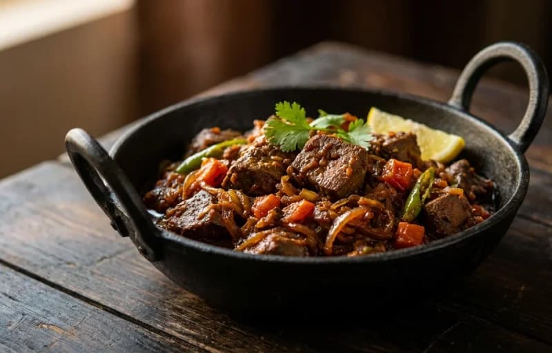 Mutton Liver Fry with Dosa - Recipe 1