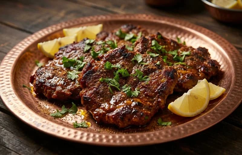 Mutton Pasanda Kebab with Saffron Sheermal - Recipe 1