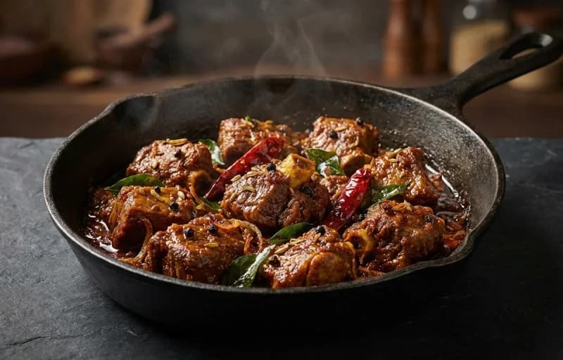 Mutton Uppu Kari, Curd Rice and Mor Milagai - Recipe 1