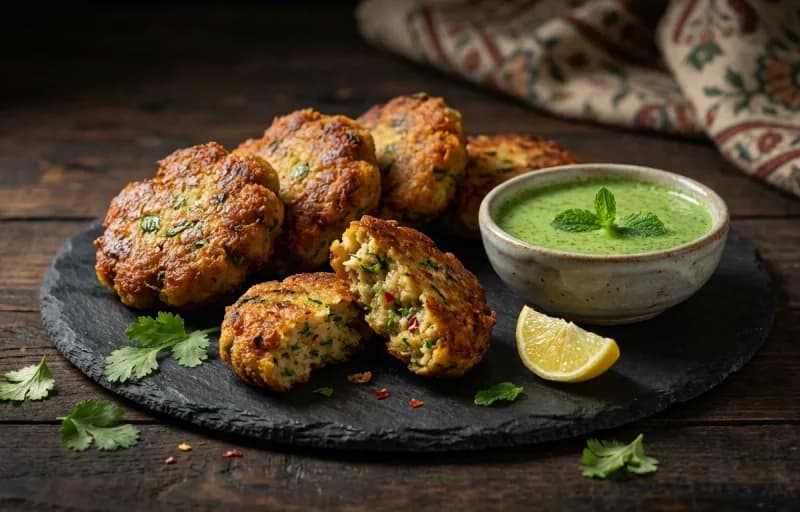 Nadru Ke Kebab with Pudhina Chutney - Recipe 1