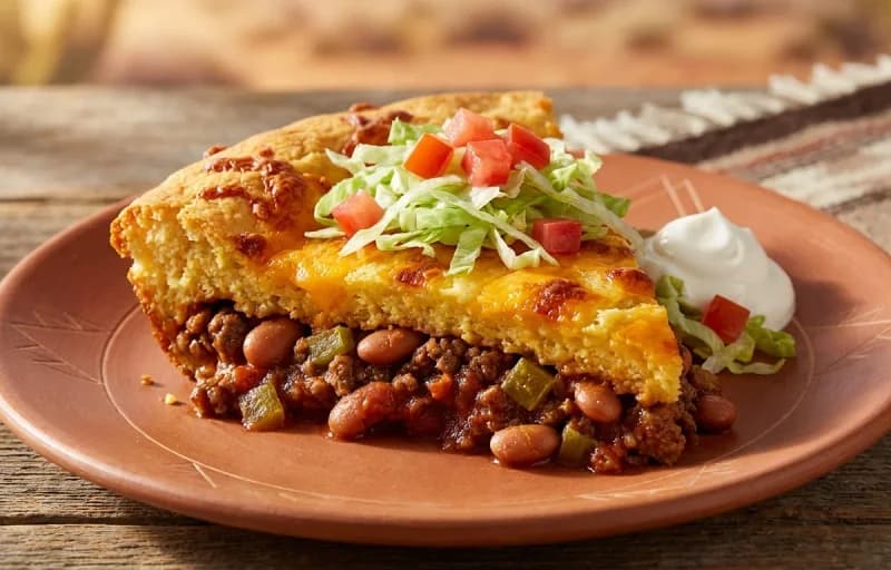Navajo Taco Casserole with Side Salad - Recipe 1